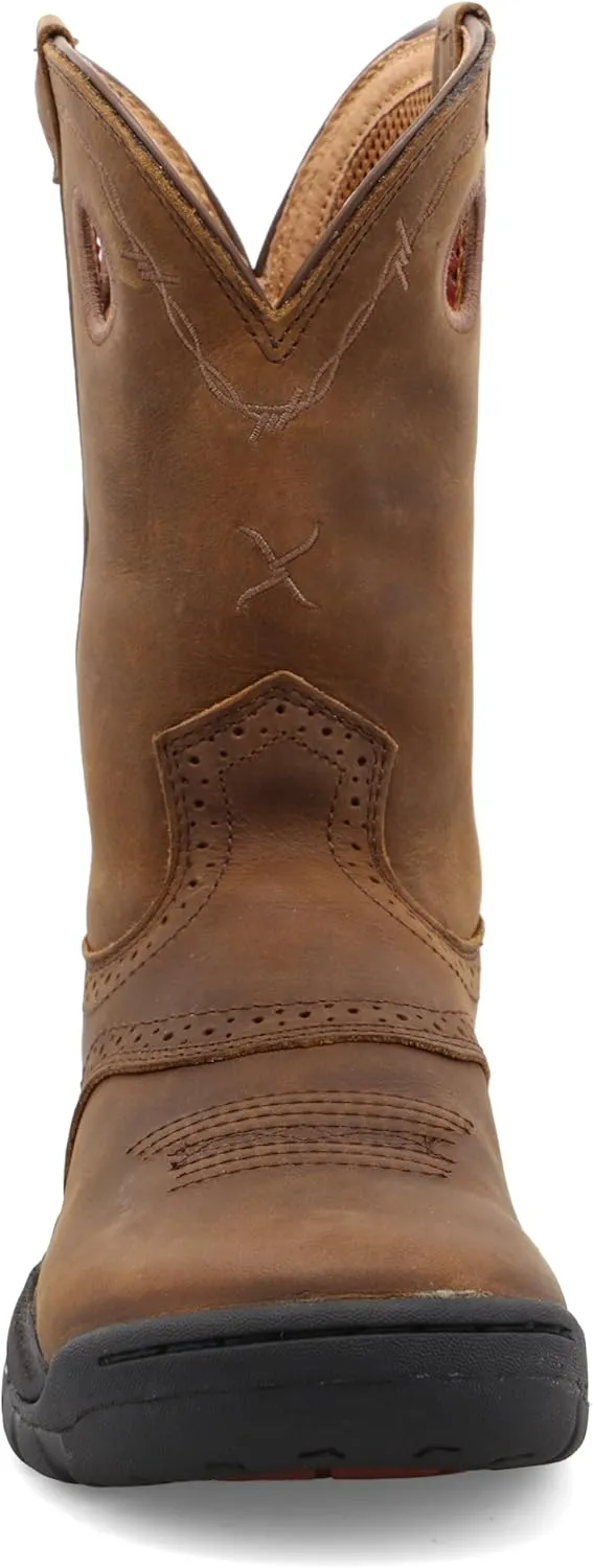 Twisted X Women's 9" All Around Work Boot - Versatile Women's Western Work Boots - Water Resistant Oiled Leather Shaft, Made for Barn Use