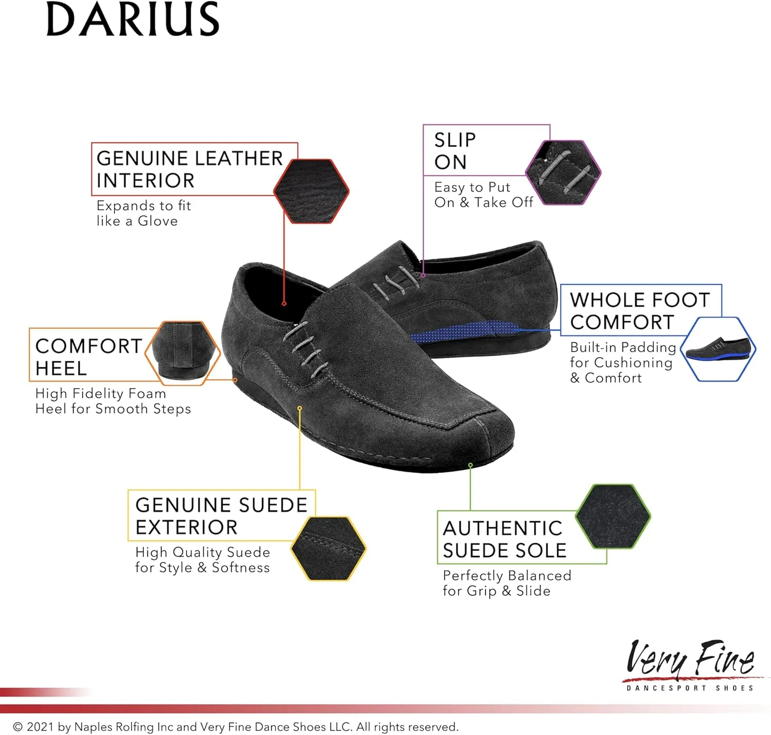 Very Fine Men's Darius Ballroom Waltz Latin Salsa Rhythm Loafer