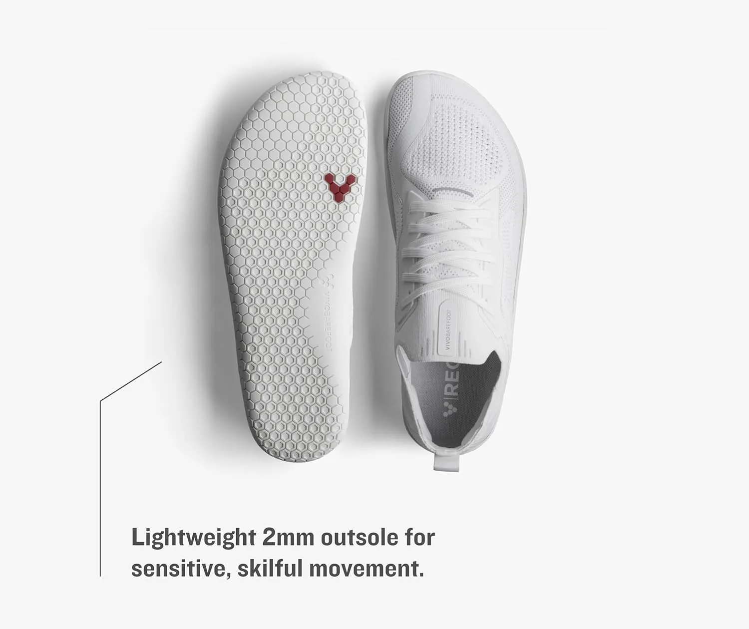 Vivobarefoot Primus Lite Knit Mens Barefoot Shoes | Build Strength, Balance & Mobility | Lightweight for Training & Running | Wide Fit Grounding Shoes | Flexible Knit