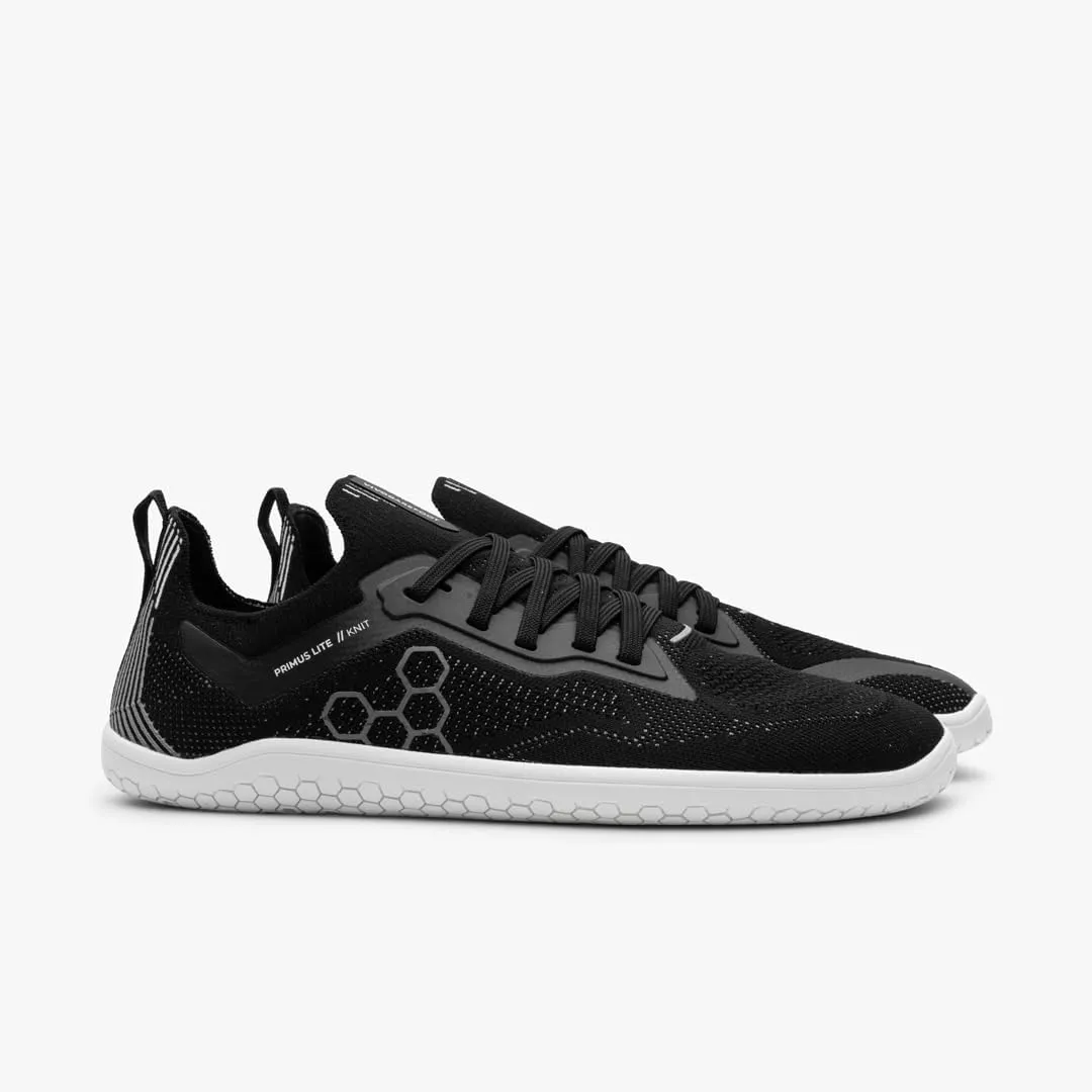 Vivobarefoot Primus Lite Knit Mens Barefoot Shoes | Build Strength, Balance & Mobility | Lightweight for Training & Running | Wide Fit Grounding Shoes | Flexible Knit