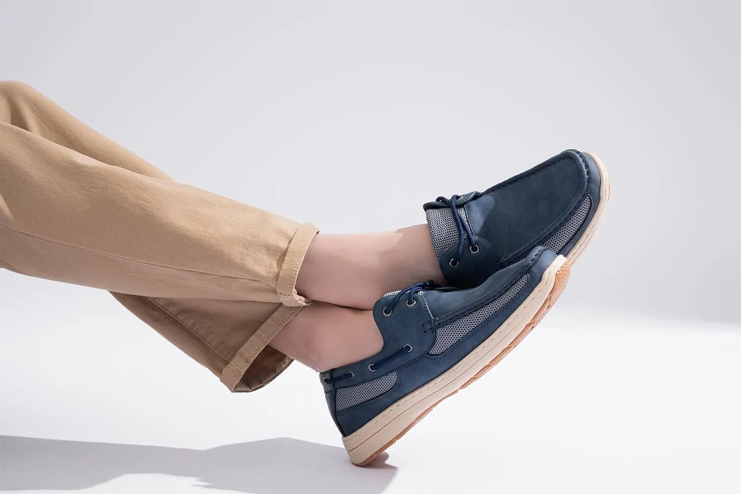 Vostey Men's Boat Shoes Slip On Stylish Casual Loafers Deck Shoes for Men