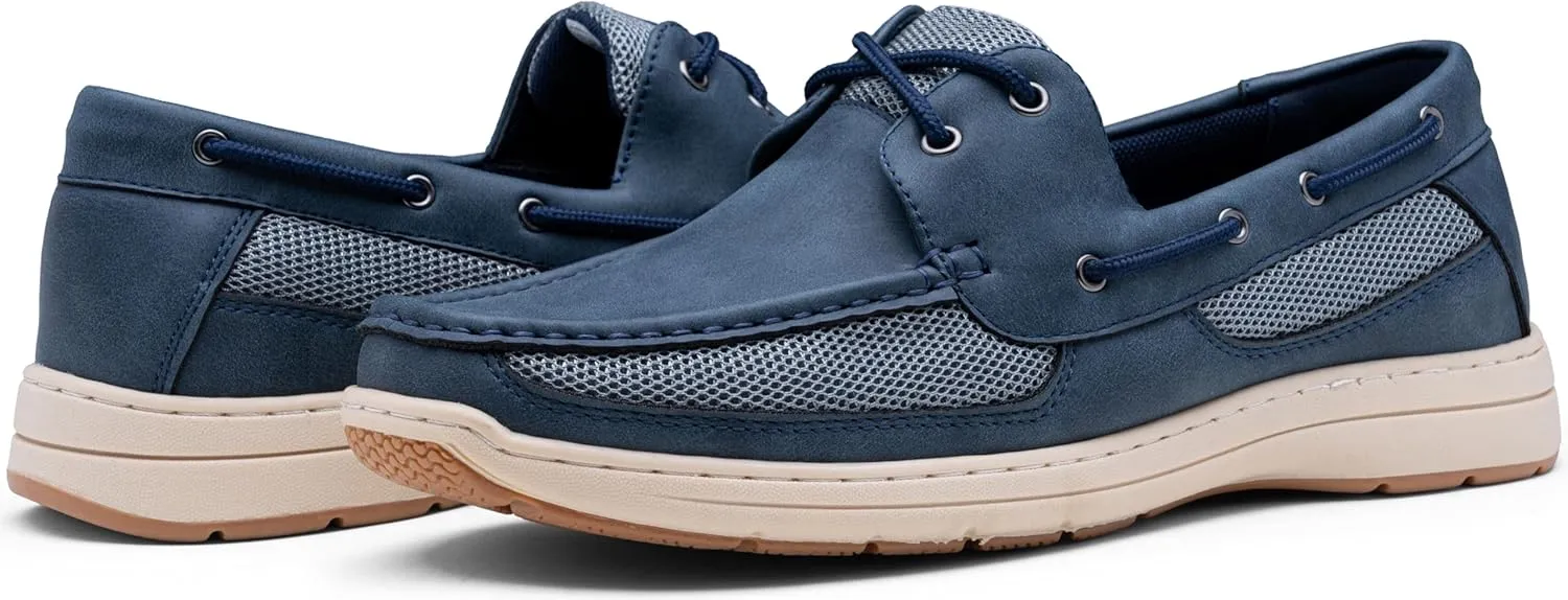 Vostey Men's Boat Shoes Slip On Stylish Casual Loafers Deck Shoes for Men
