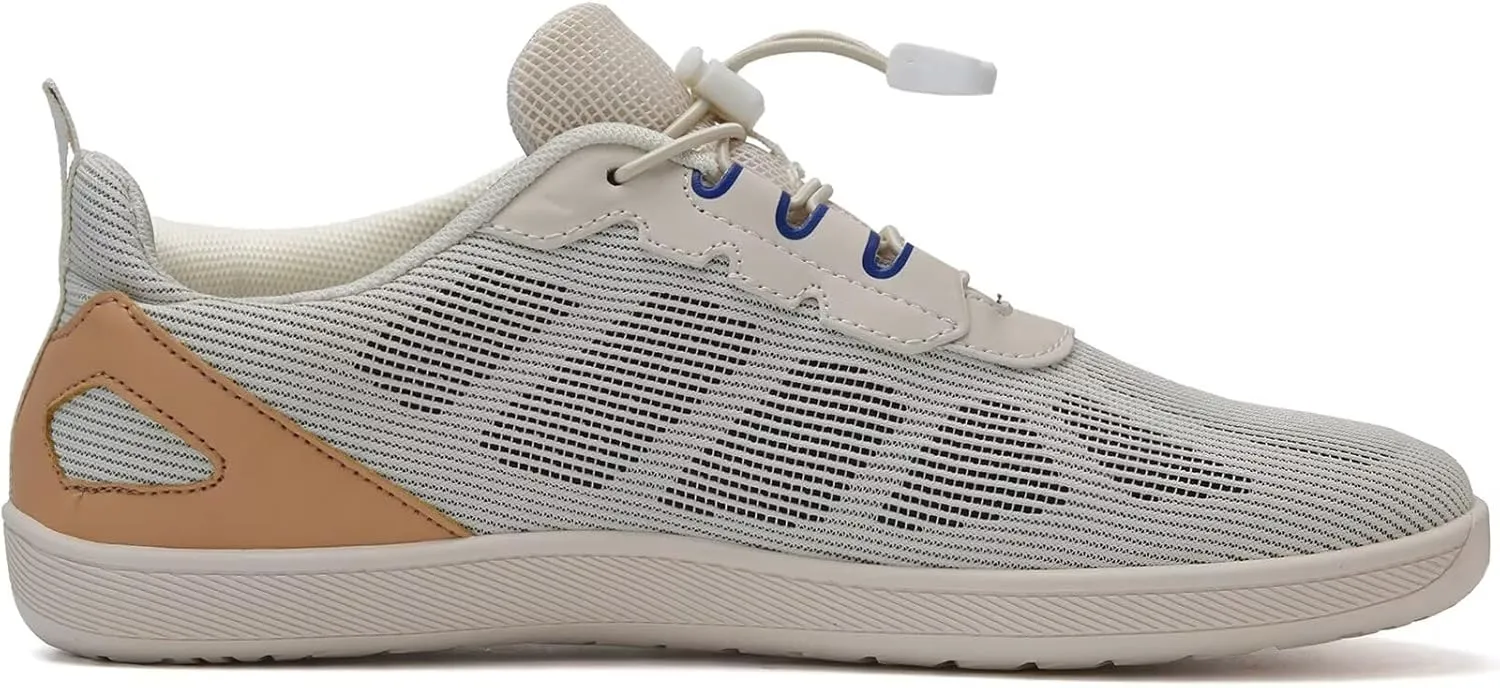 WateLves Wide Water Shoes Womens Mens Barefoot Beach Shoes Zero Drop Minimalist Breathable Mesh Walking Sneakers