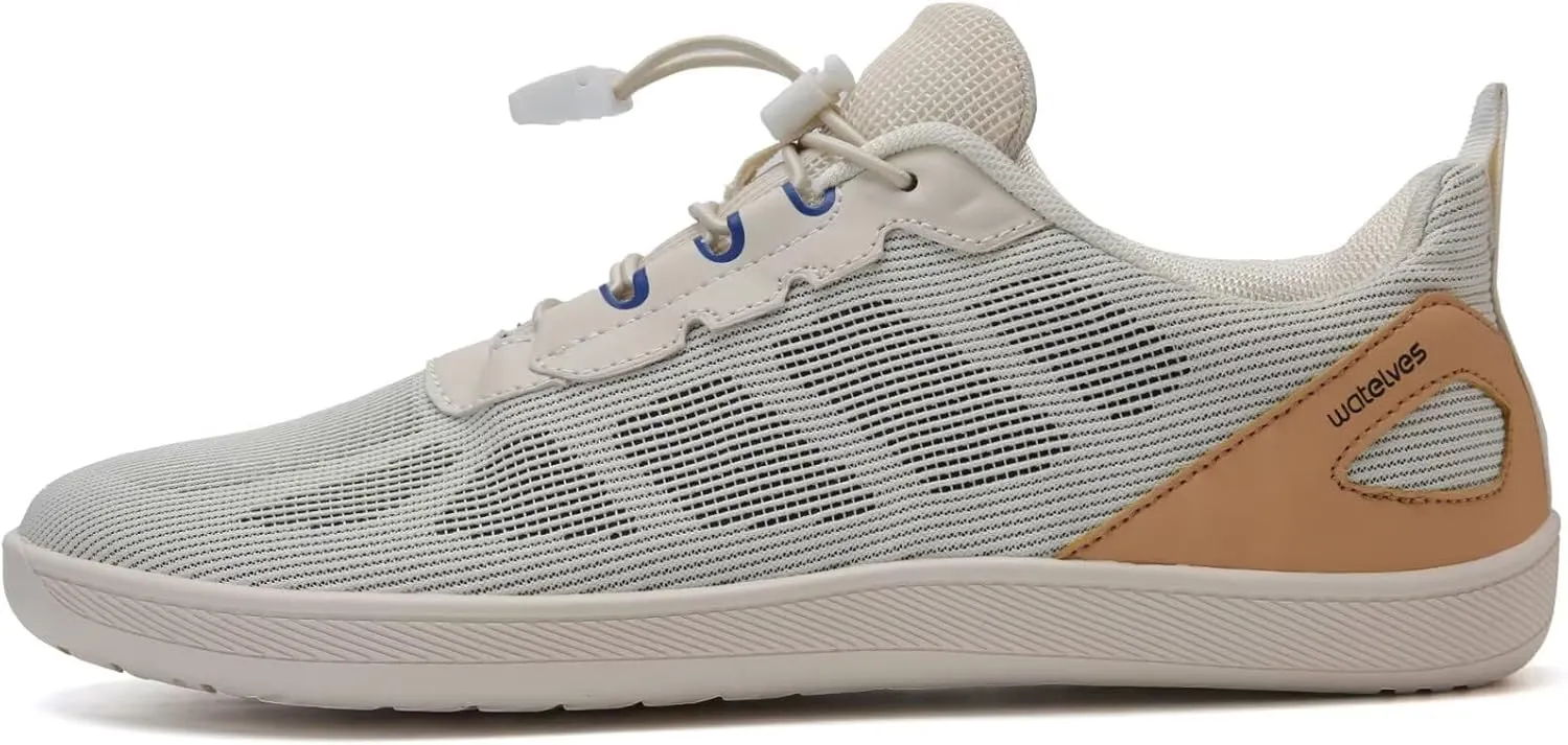 WateLves Wide Water Shoes Womens Mens Barefoot Beach Shoes Zero Drop Minimalist Breathable Mesh Walking Sneakers