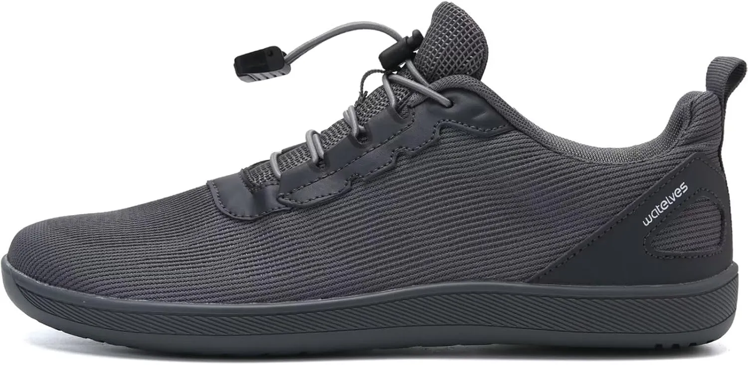 WateLves Wide Water Shoes Womens Mens Barefoot Beach Shoes Zero Drop Minimalist Breathable Mesh Walking Sneakers