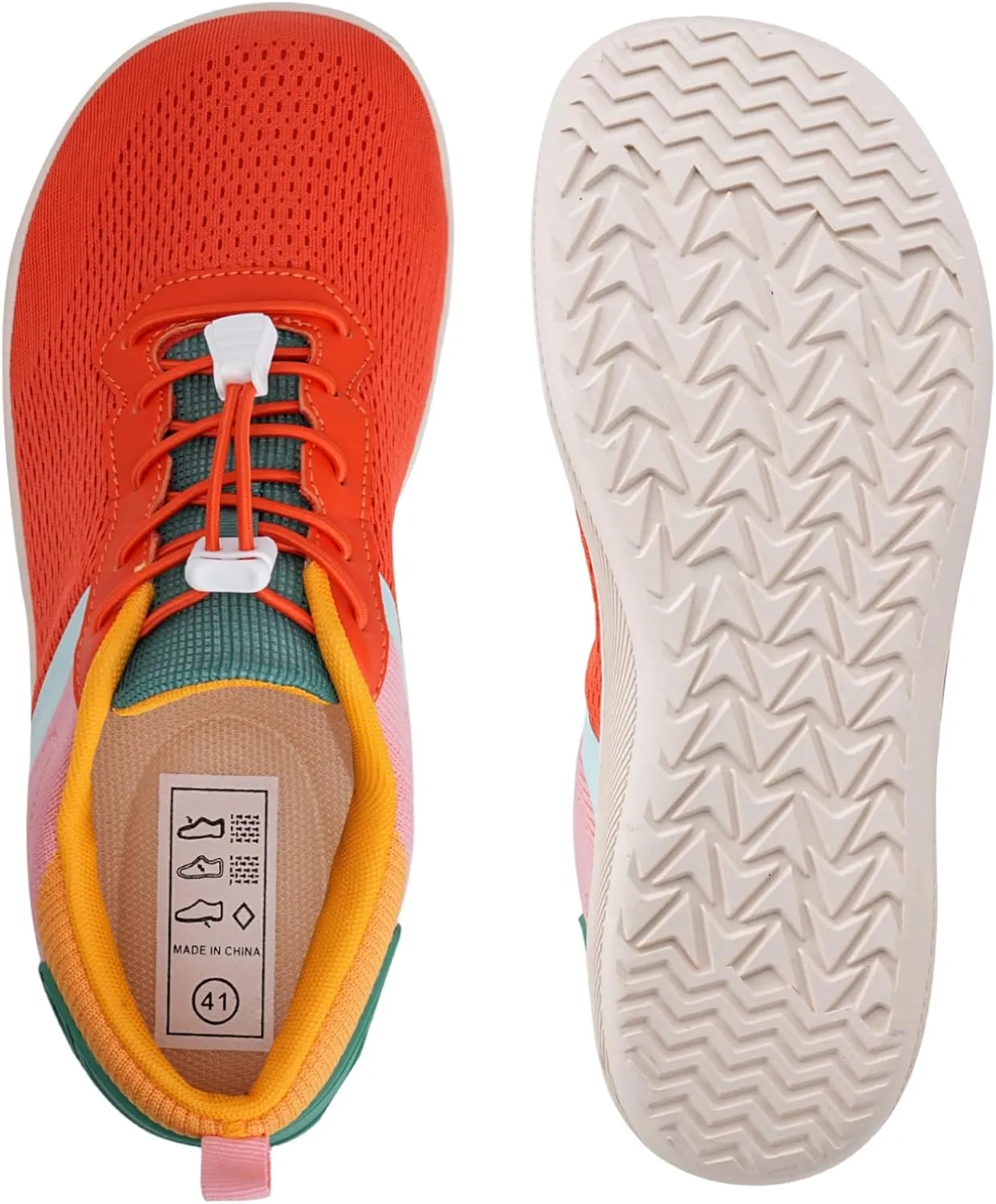 WateLves Wide Water Shoes Womens Mens Barefoot Beach Shoes Zero Drop Minimalist Breathable Mesh Walking Sneakers