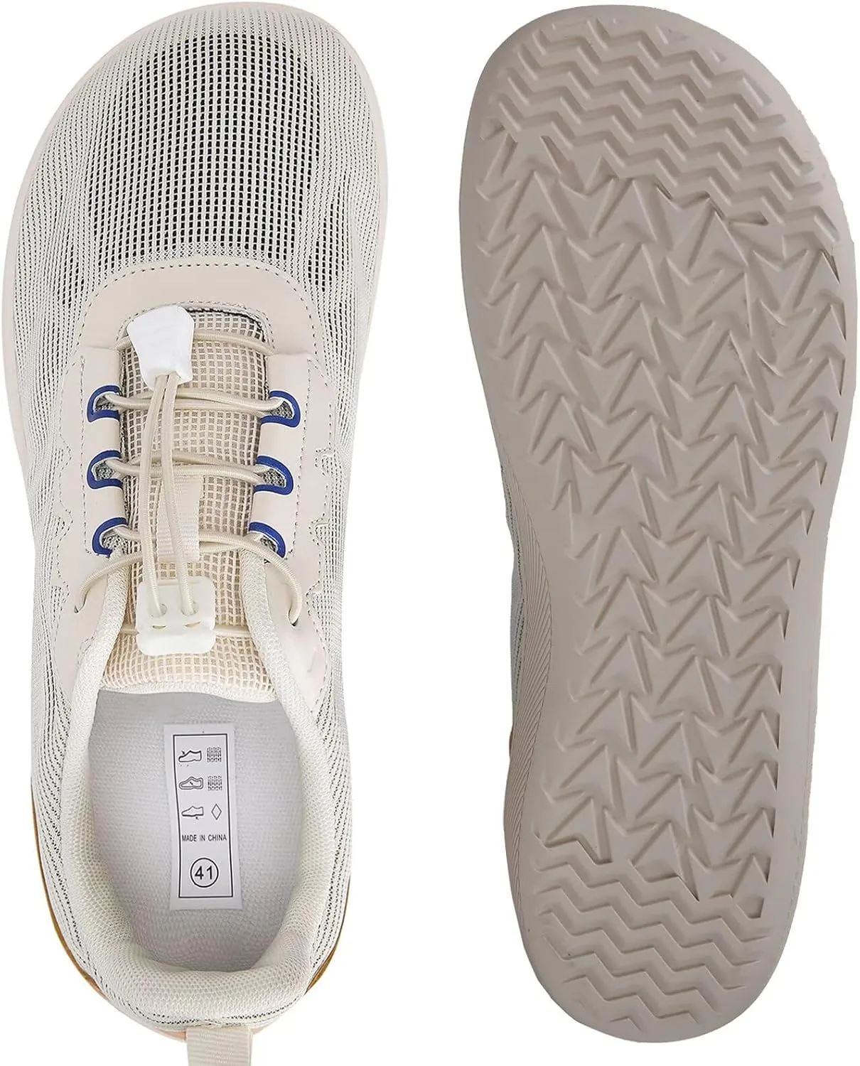 WateLves Wide Water Shoes Womens Mens Barefoot Beach Shoes Zero Drop Minimalist Breathable Mesh Walking Sneakers