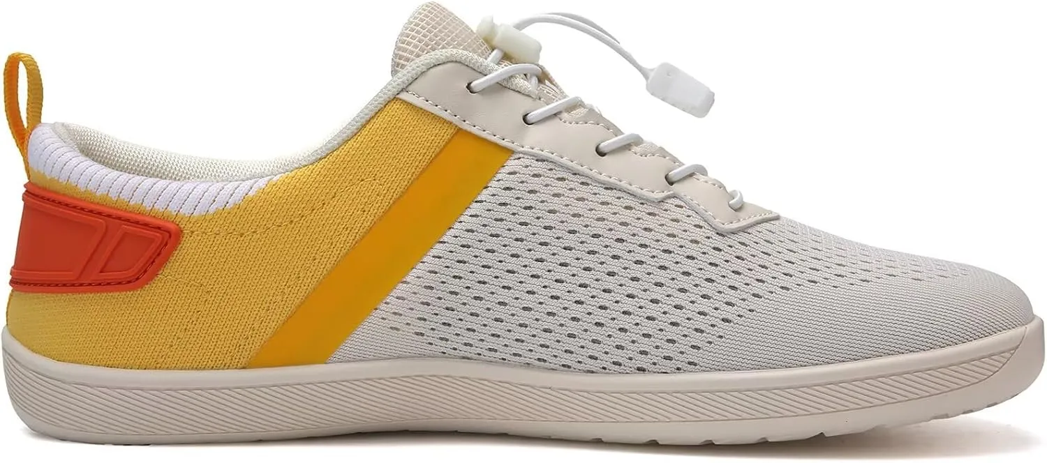 WateLves Wide Water Shoes Womens Mens Barefoot Beach Shoes Zero Drop Minimalist Breathable Mesh Walking Sneakers