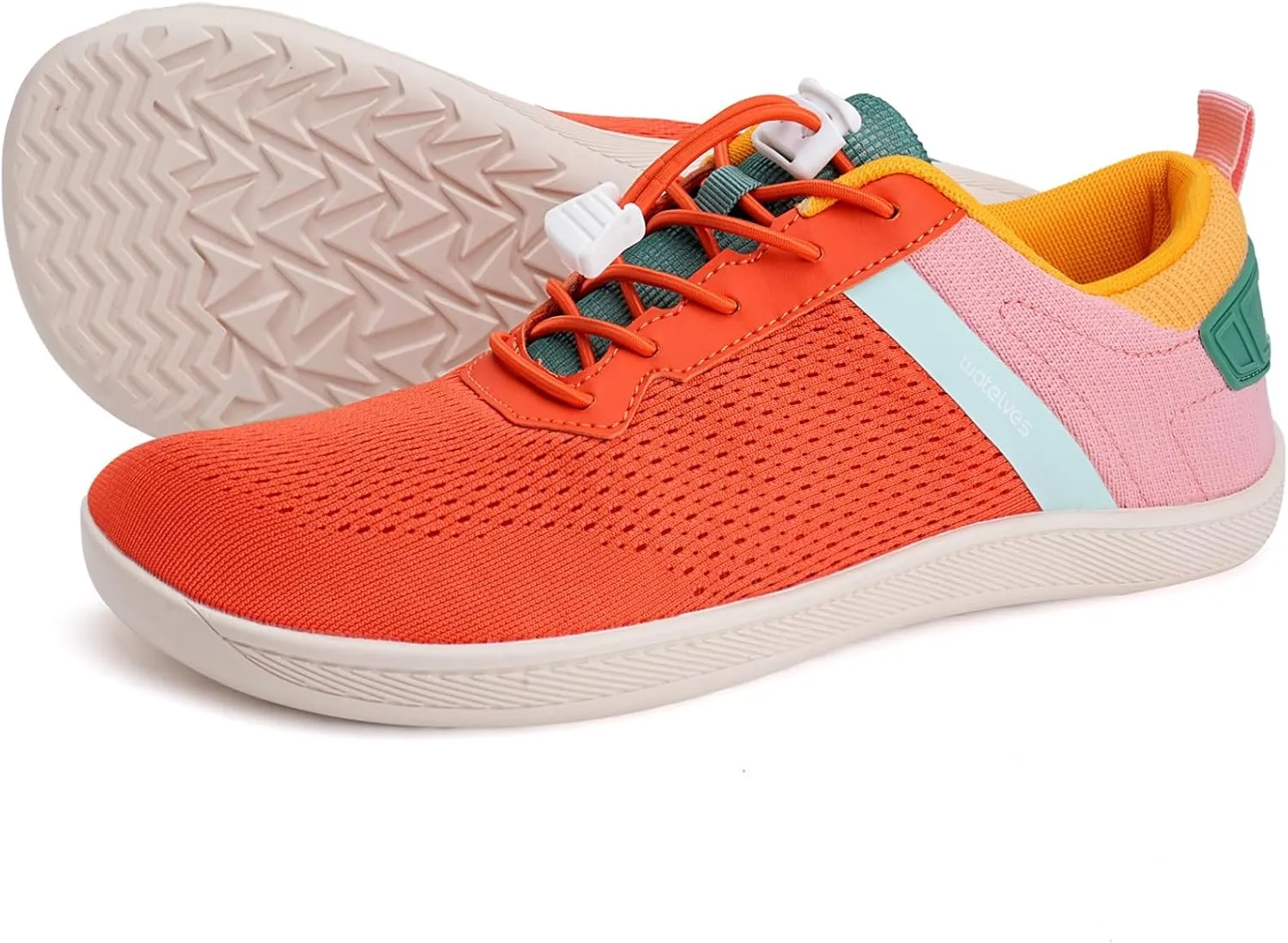 WateLves Wide Water Shoes Womens Mens Barefoot Beach Shoes Zero Drop Minimalist Breathable Mesh Walking Sneakers