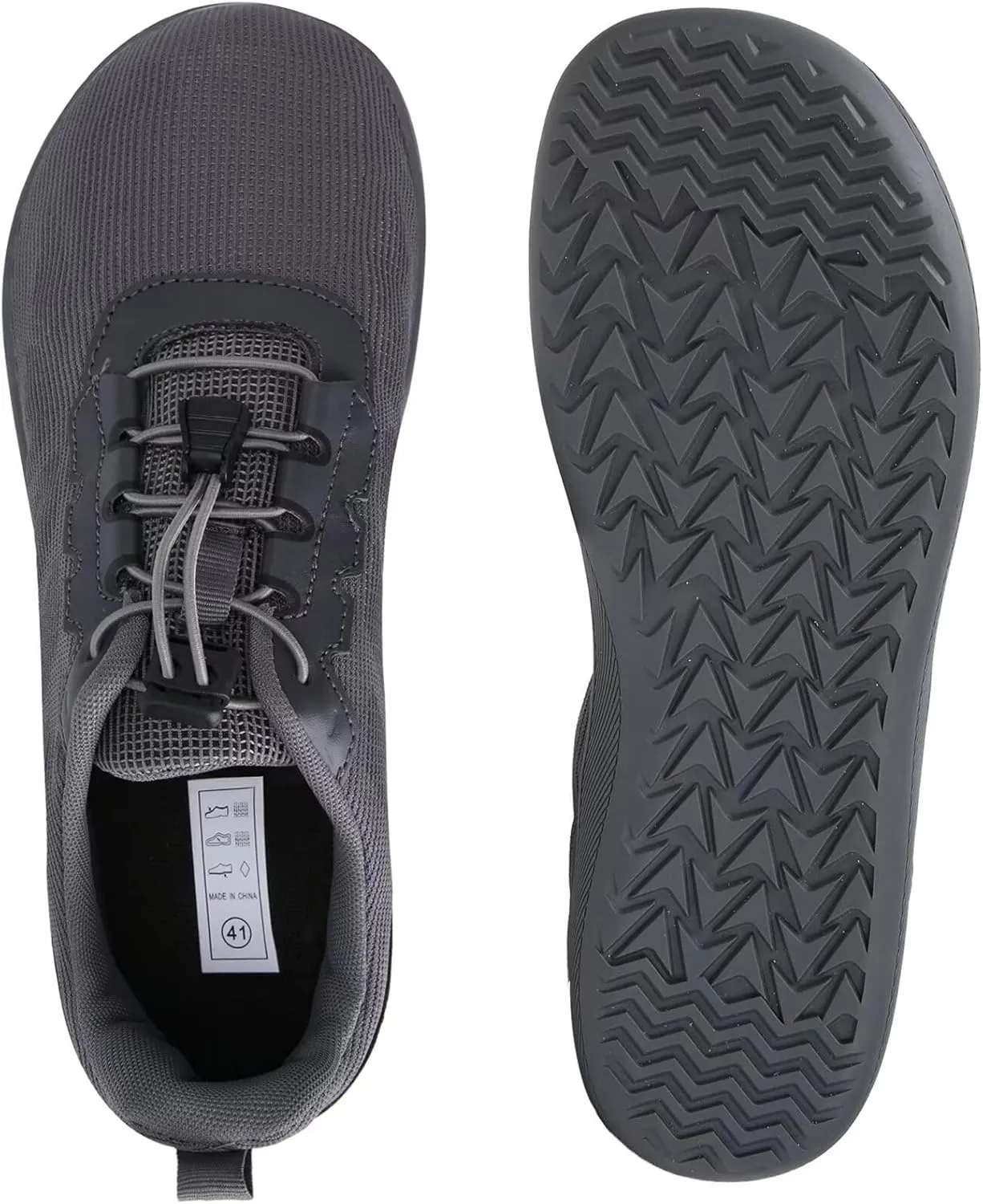 WateLves Wide Water Shoes Womens Mens Barefoot Beach Shoes Zero Drop Minimalist Breathable Mesh Walking Sneakers