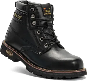 Welding Work Boots for Men Women Slip on Steel Toe Safety Shoes Comfortable Indestructible Work Boots Puncture Proof Lightweight Breathable Construction Shoes