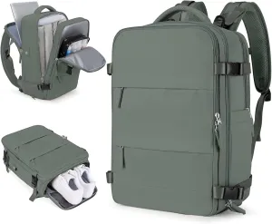 wepadre Large Travel Backpack for Women and Men, Airline Approved Carry On Bag, Waterproof Laptop Backpack, College Essentials, Unisex