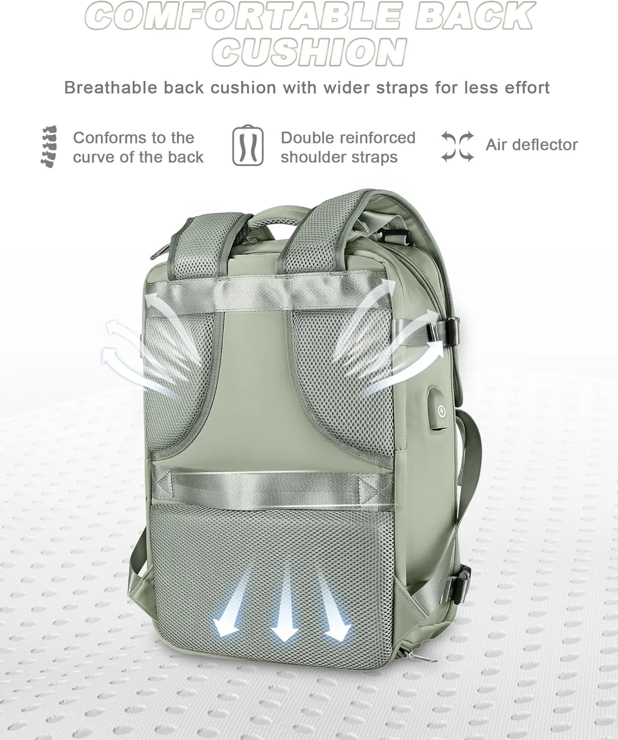 wepadre Large Travel Backpack For Women Men Personal Item Travel Bag Gym Bag With Shoe Compartment Travel Backpack Carry On Flight Approved College Laptop Backpack Travel Essentials