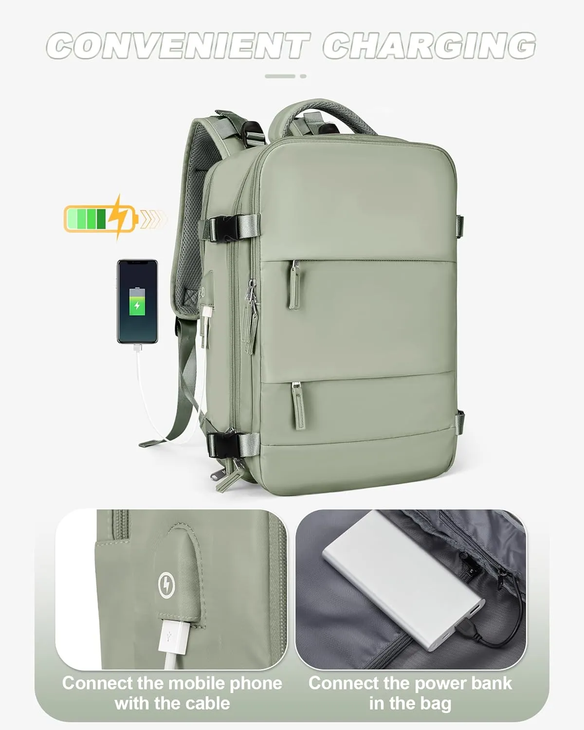 wepadre Large Travel Backpack For Women Men Personal Item Travel Bag Gym Bag With Shoe Compartment Travel Backpack Carry On Flight Approved College Laptop Backpack Travel Essentials