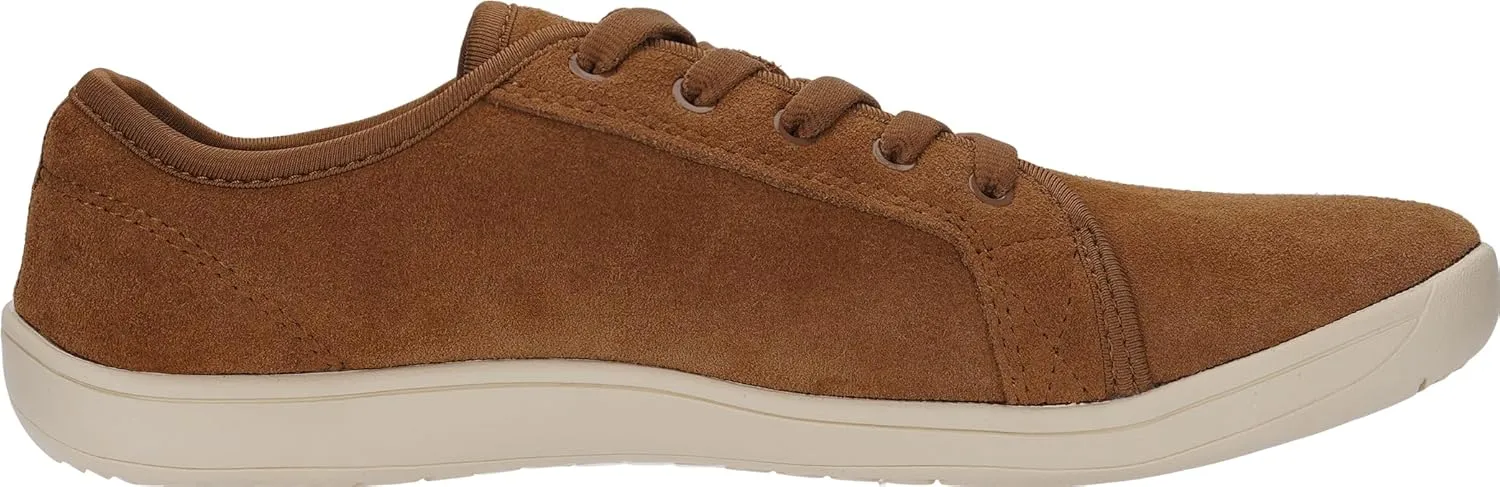 WHITIN Men's Wide Genuine Leather Barefoot Shoes | Minimalist Fashion Sneakers | Zero Drop Sole