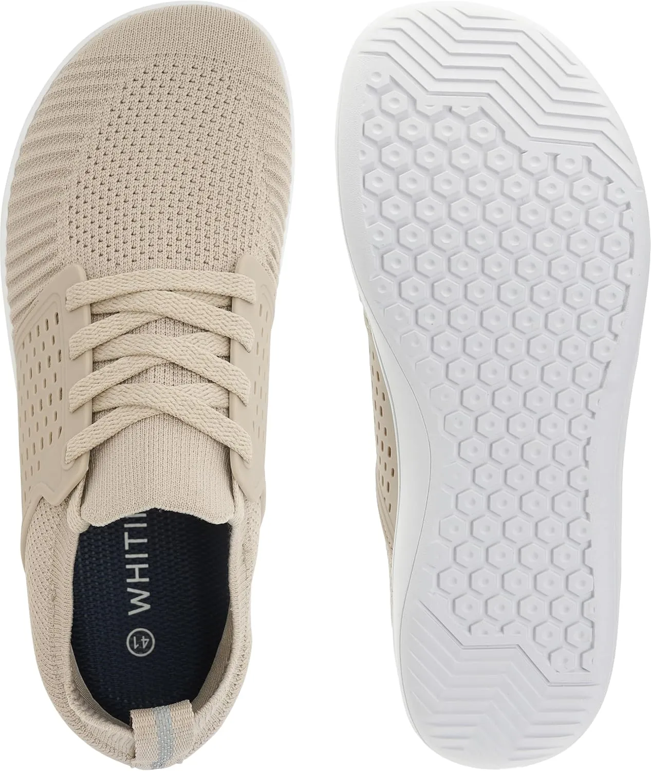 WHITIN Men's Wide Minimalist Barefoot Sneakers | Zero Drop | Midfoot Stability