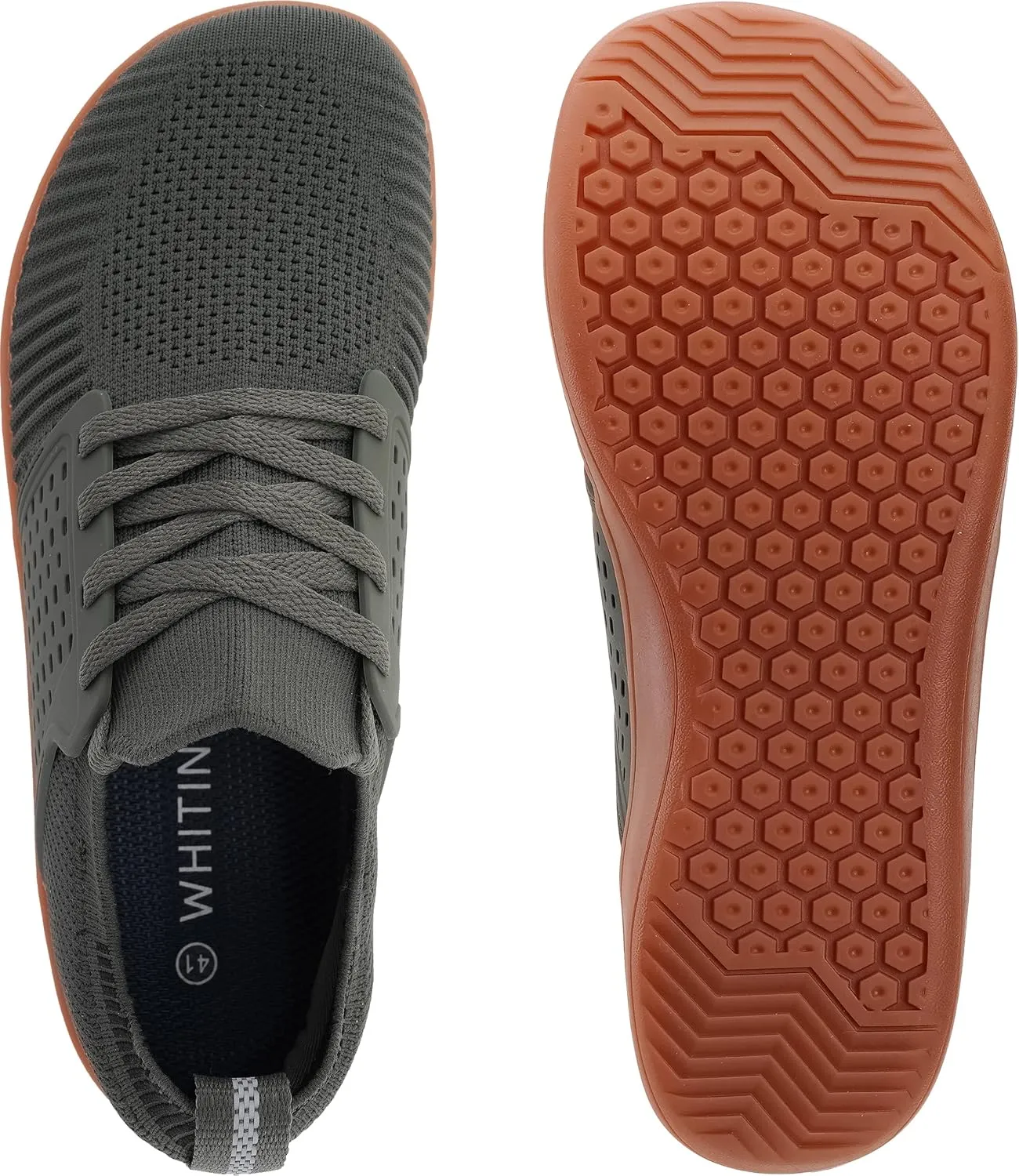 WHITIN Men's Wide Minimalist Barefoot Sneakers | Zero Drop | Midfoot Stability