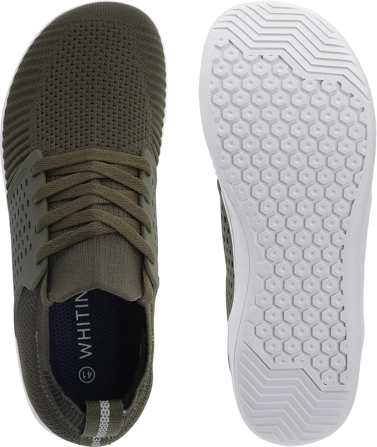 WHITIN Men's Wide Minimalist Barefoot Sneakers | Zero Drop | Midfoot Stability