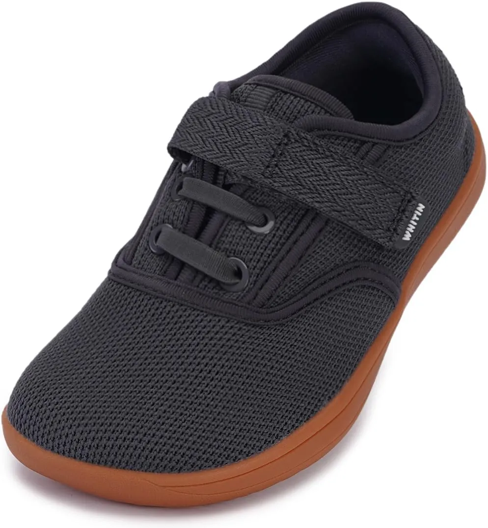 WHITIN Toddler/Little Kids Wide Toe Box Barefoot Shoes   Minimalist Sneakers for Boys Girls   Zero Drop Sole