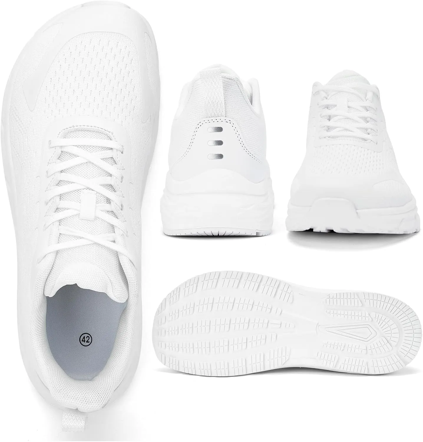 Wide Toe Box Shoes for Men - Walking Shoes Extra Wide Width Comfortable Athletic Running Tennis Jogging Workout Gym Sneakers for Swelling Bunion Plantar Fasciitis