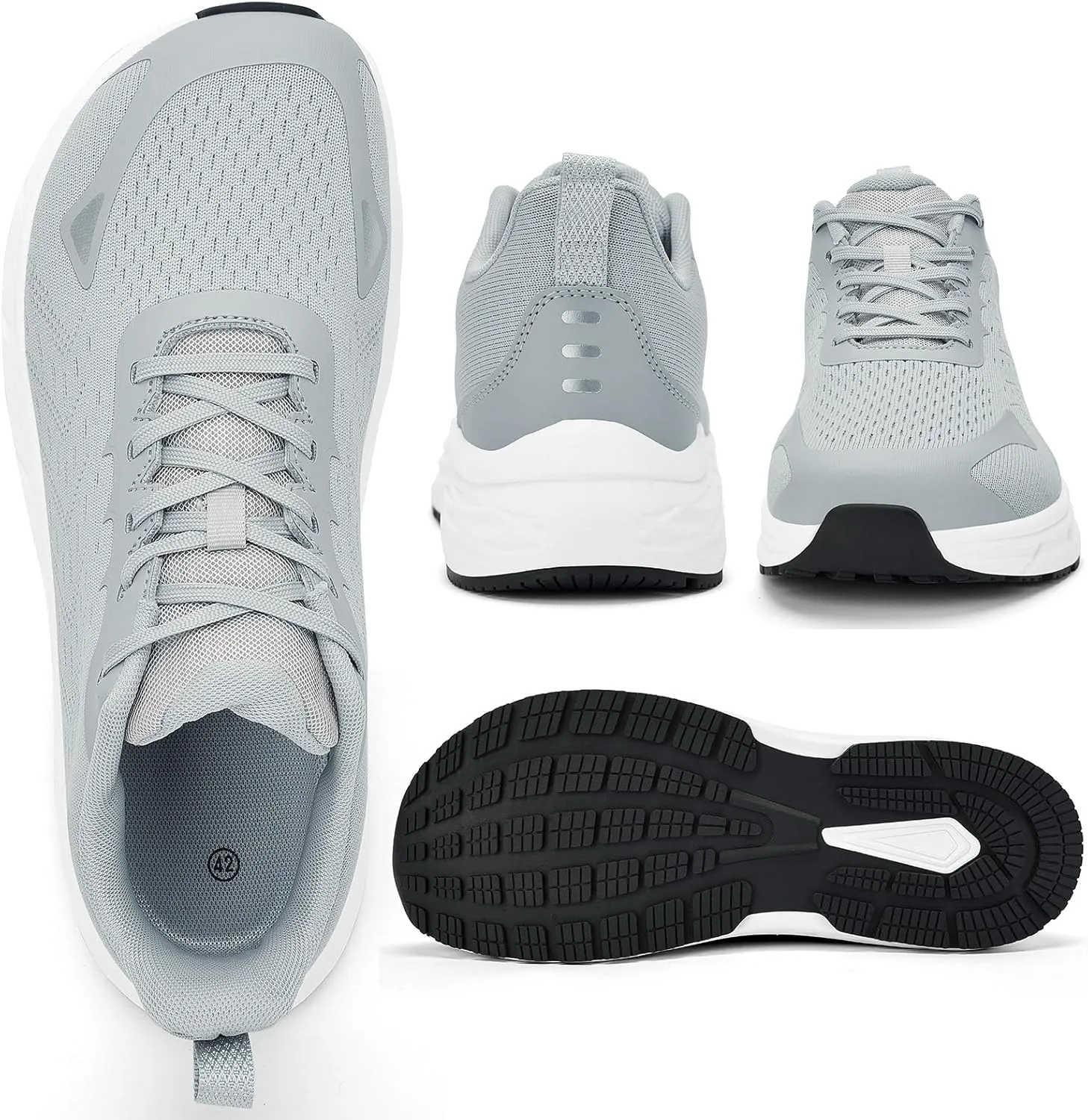 Wide Toe Box Shoes for Men - Walking Shoes Extra Wide Width Comfortable Athletic Running Tennis Jogging Workout Gym Sneakers for Swelling Bunion Plantar Fasciitis