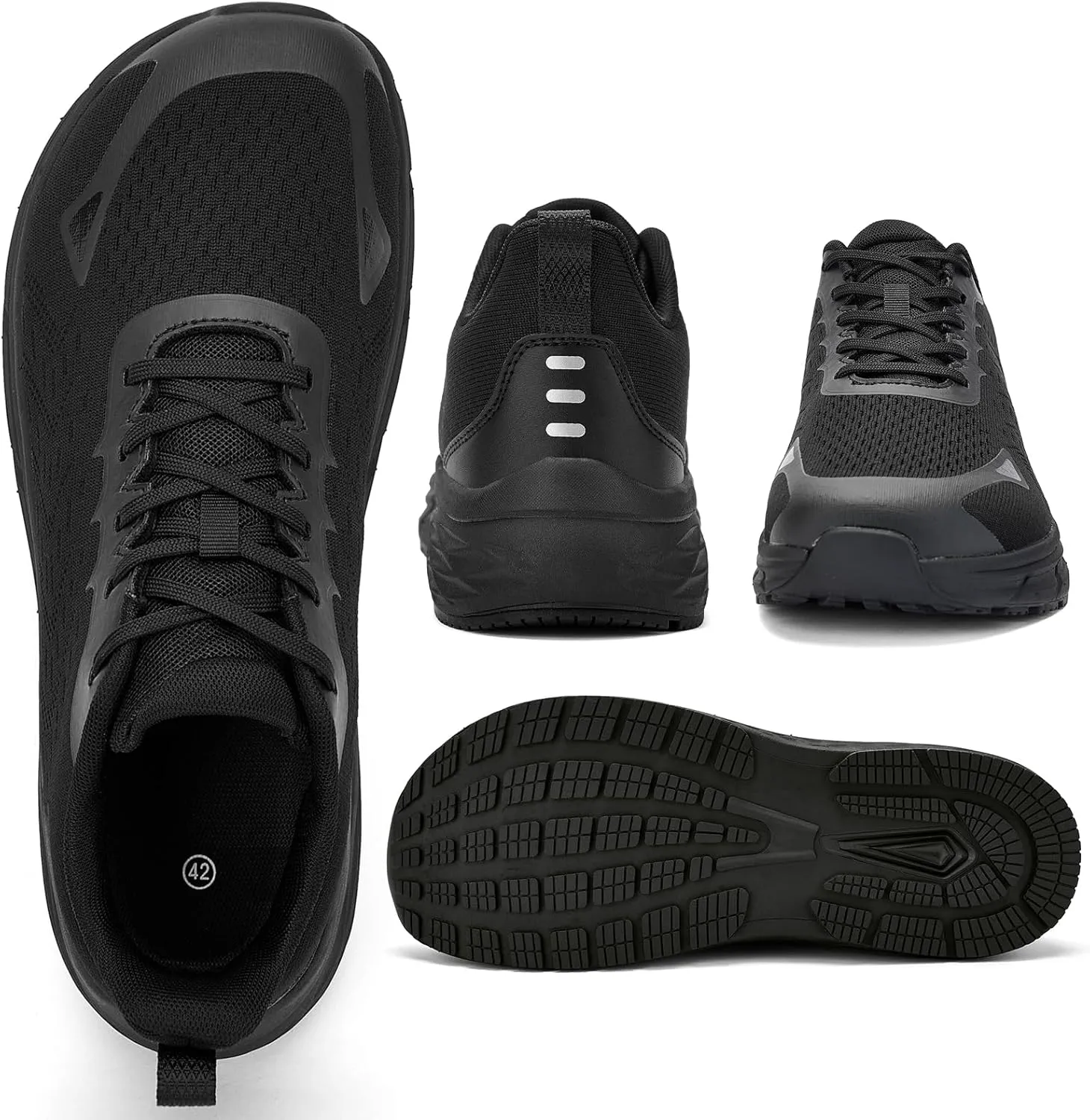Wide Toe Box Shoes for Men - Walking Shoes Extra Wide Width Comfortable Athletic Running Tennis Jogging Workout Gym Sneakers for Swelling Bunion Plantar Fasciitis