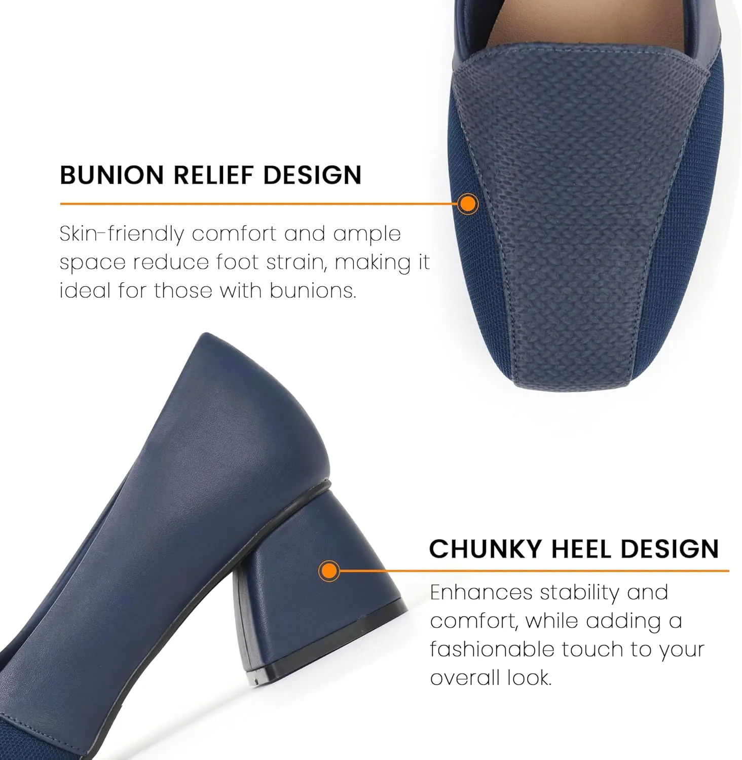 Women Bunion Shoes Orthopedic Dress Shoes Platform Loafers