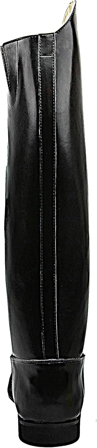 Women Ladies Decent Dress Dressage Boots Pull On Riding English Equestrian Black