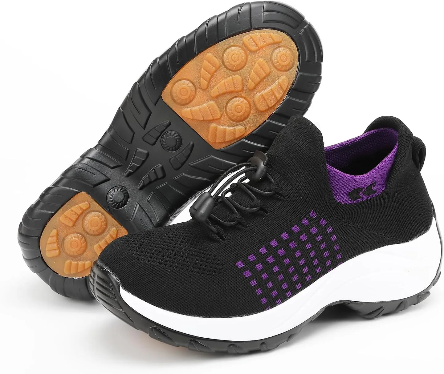Women Walking Shoes Breathable Orthopedic Sneakers Comfortable Air Cushion Ortho Plantar Fasciitis Slip on Comfort Wear Ladies Walking Shoes Casual Athletic Workout Sneaker
