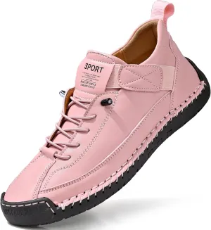 Womens Casual Shoes Ankle Chukka Boots Slip On Breathable Loafers Handmade Fashion Sneakers Mid top Walking Driving Flats Shoes