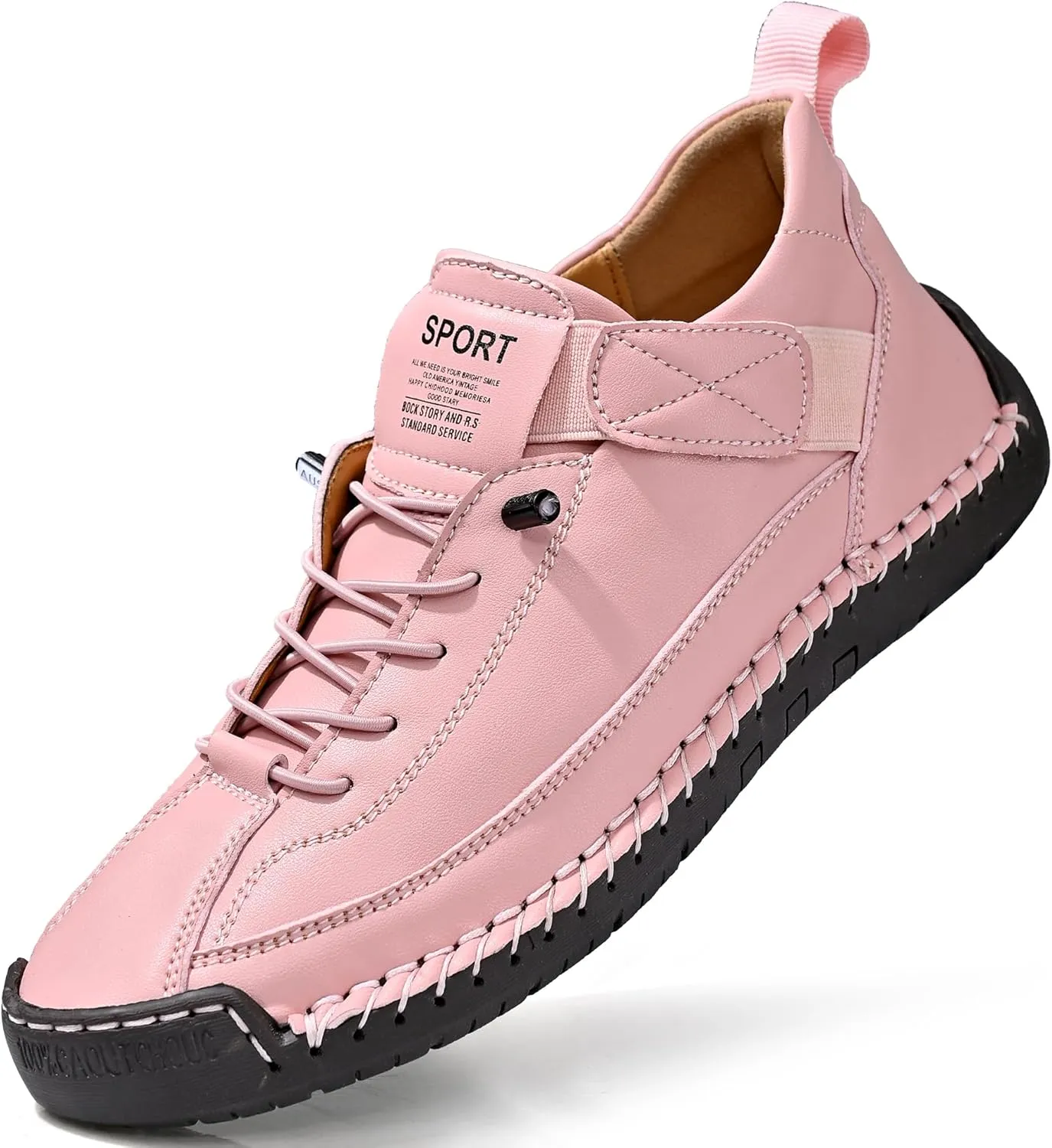 Womens Casual Shoes Ankle Chukka Boots Slip On Breathable Loafers Handmade Fashion Sneakers Mid top Walking Driving Flats Shoes