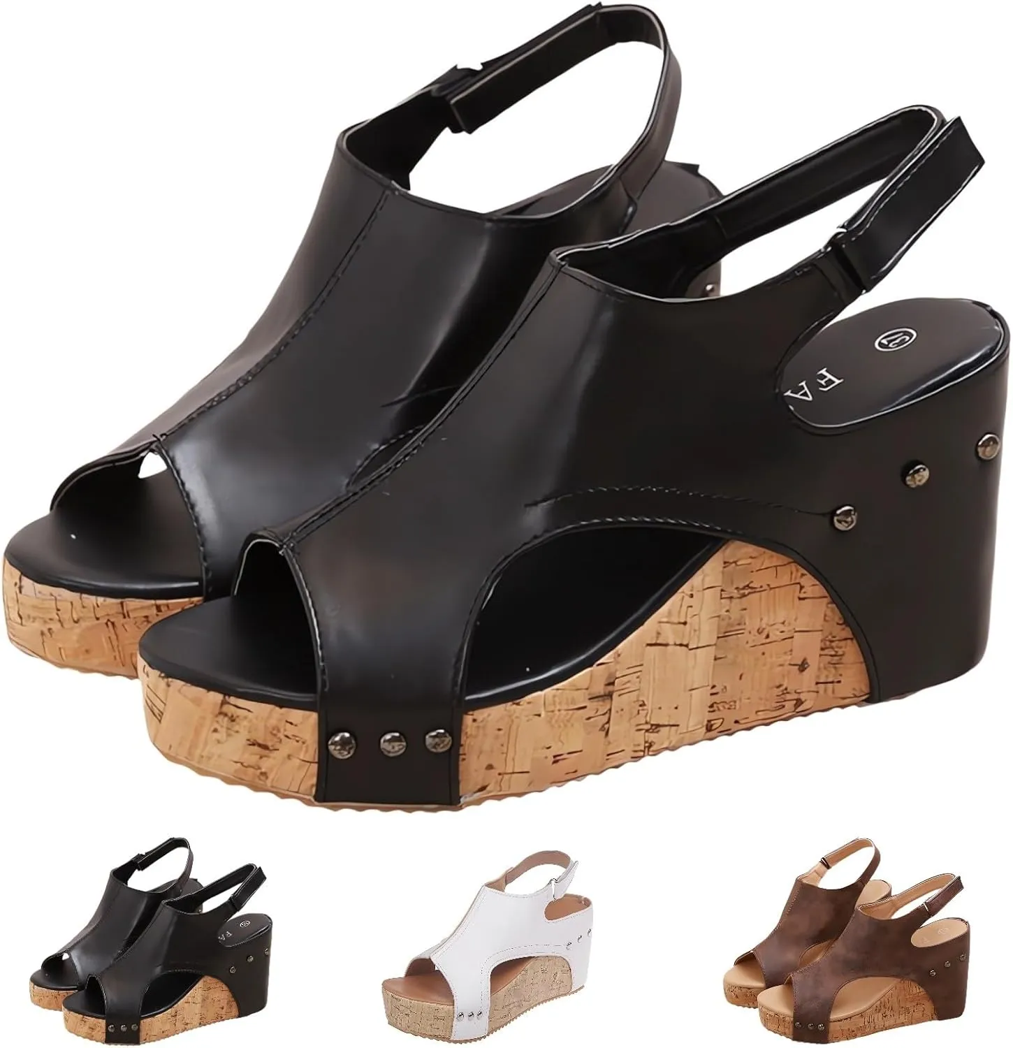 Womens Comfy Wedge Orthopedic Sandals Summer Platform Cork Wedges