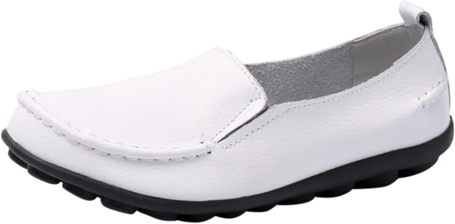 Women's Flats Shoes Slip On Work Shoes Comfort Walking Shoes Lightweight Comfort Penny Loafers Classic Wide Flats