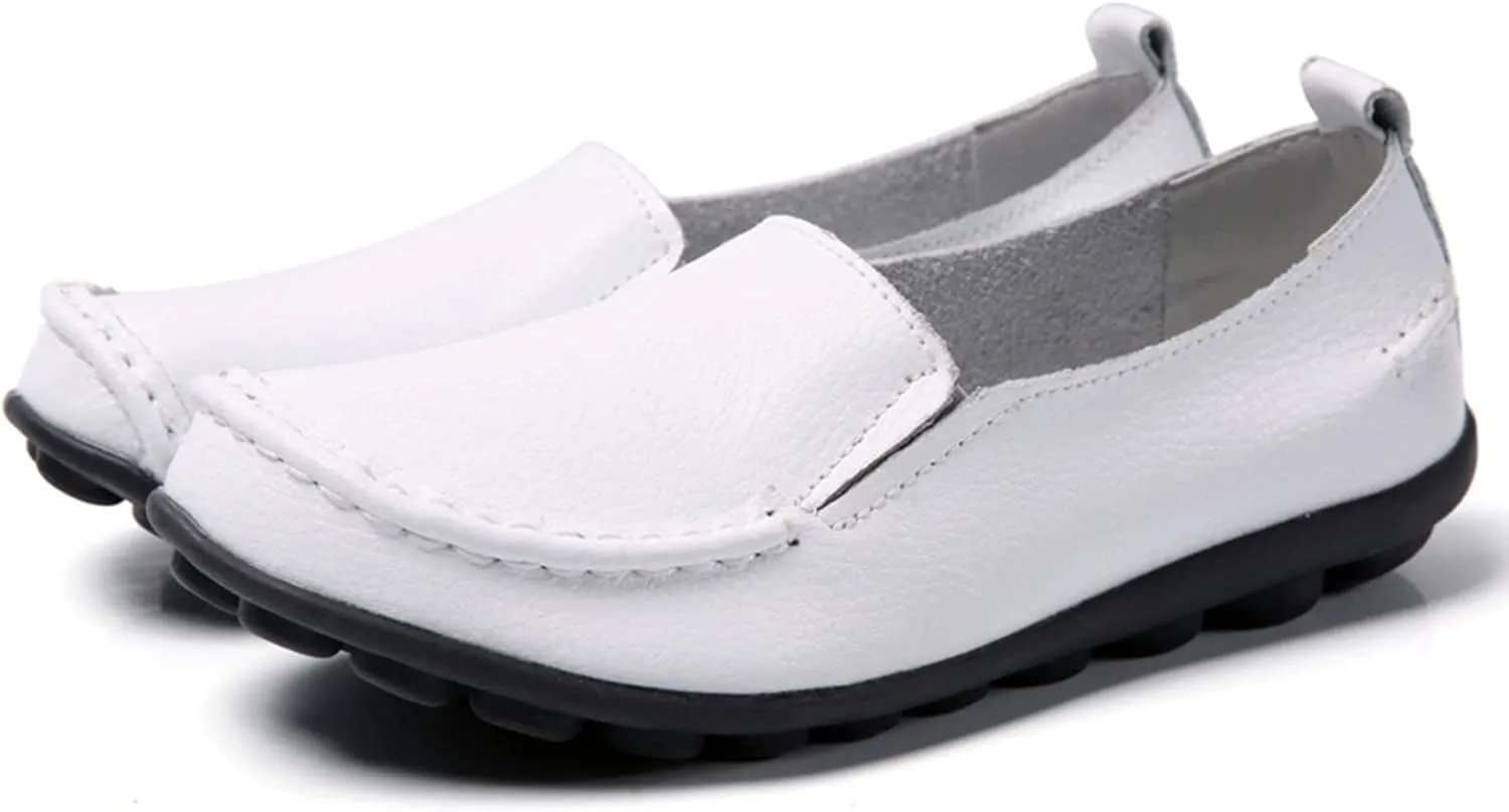 Women's Flats Shoes Slip On Work Shoes Comfort Walking Shoes Lightweight Comfort Penny Loafers Classic Wide Flats