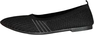Womens Flats Summer Knitting Walking Shoes Breathable Mesh Loafers Round Toe Slip On Ballerina Walking Flats Shoe