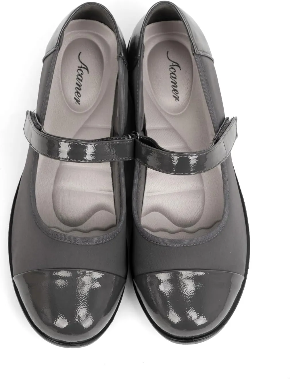 Women’s Orthopedic Mary Jane Flats Round Toe Comfortable Bunions Walking Shoes Dressy Orthotic Work Shoes with Arch Support