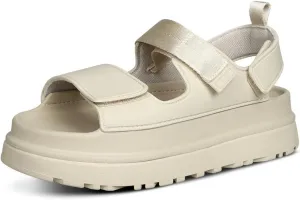 Womens Platform Sandals Flat Sandals Women Sandals with Back Strap Summer Footbed Sandals Adjustable Leather Slip On