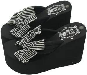 Womens Platform Wedge Flip Flops Chunky High Heel Sandals Summer Beach Thong Heeled Sandal Slippers for Women