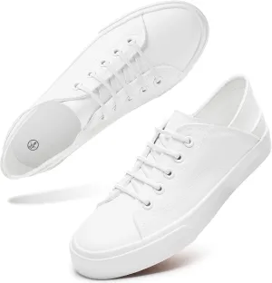 Women's Slip on Shoes PU Leather Slip on Sneaker Fashion White Tennis Shoes Low Top Black Casual Shoes