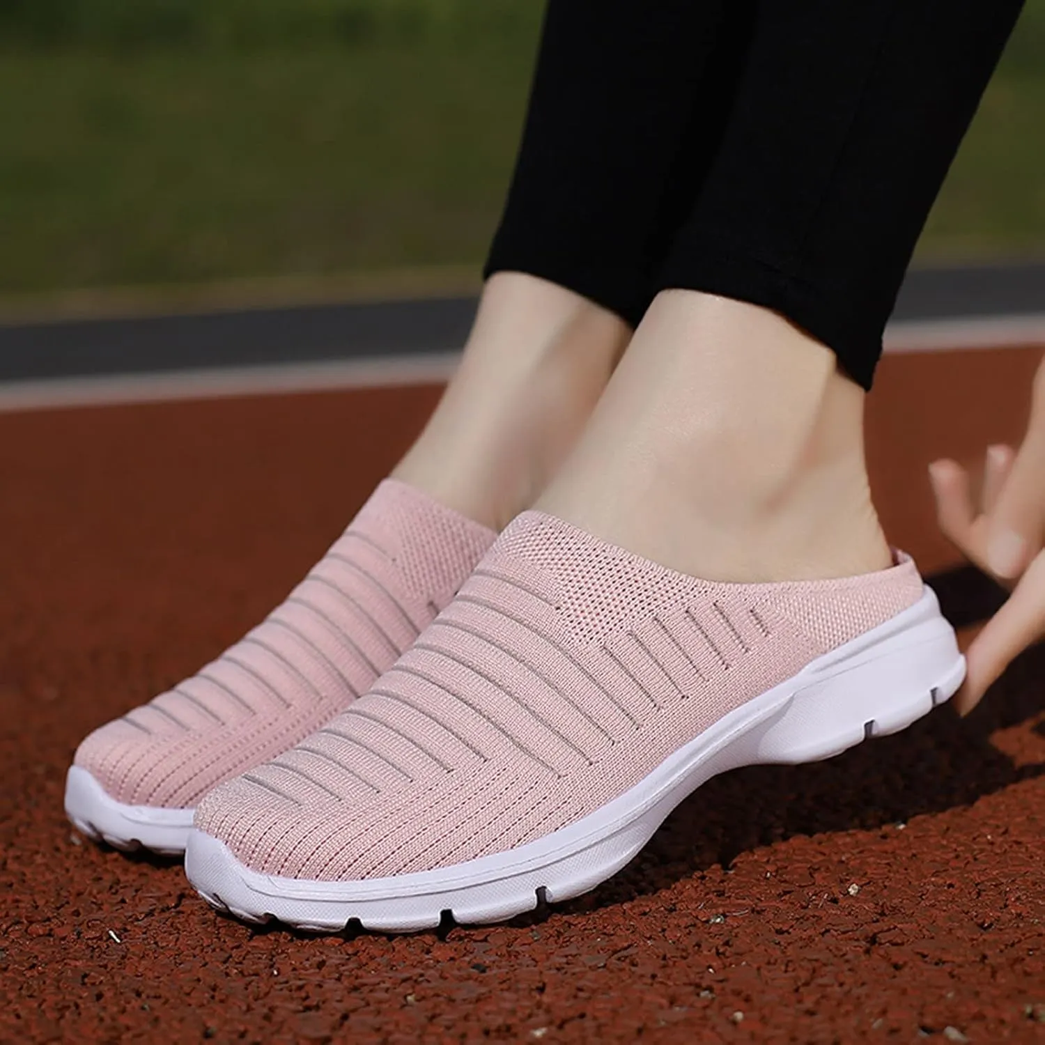 Womens Slip On Sneakers Casual Comfortable Walking Shoes Lightweight Canvas Flats Breathable Mesh Non Slip Loafers