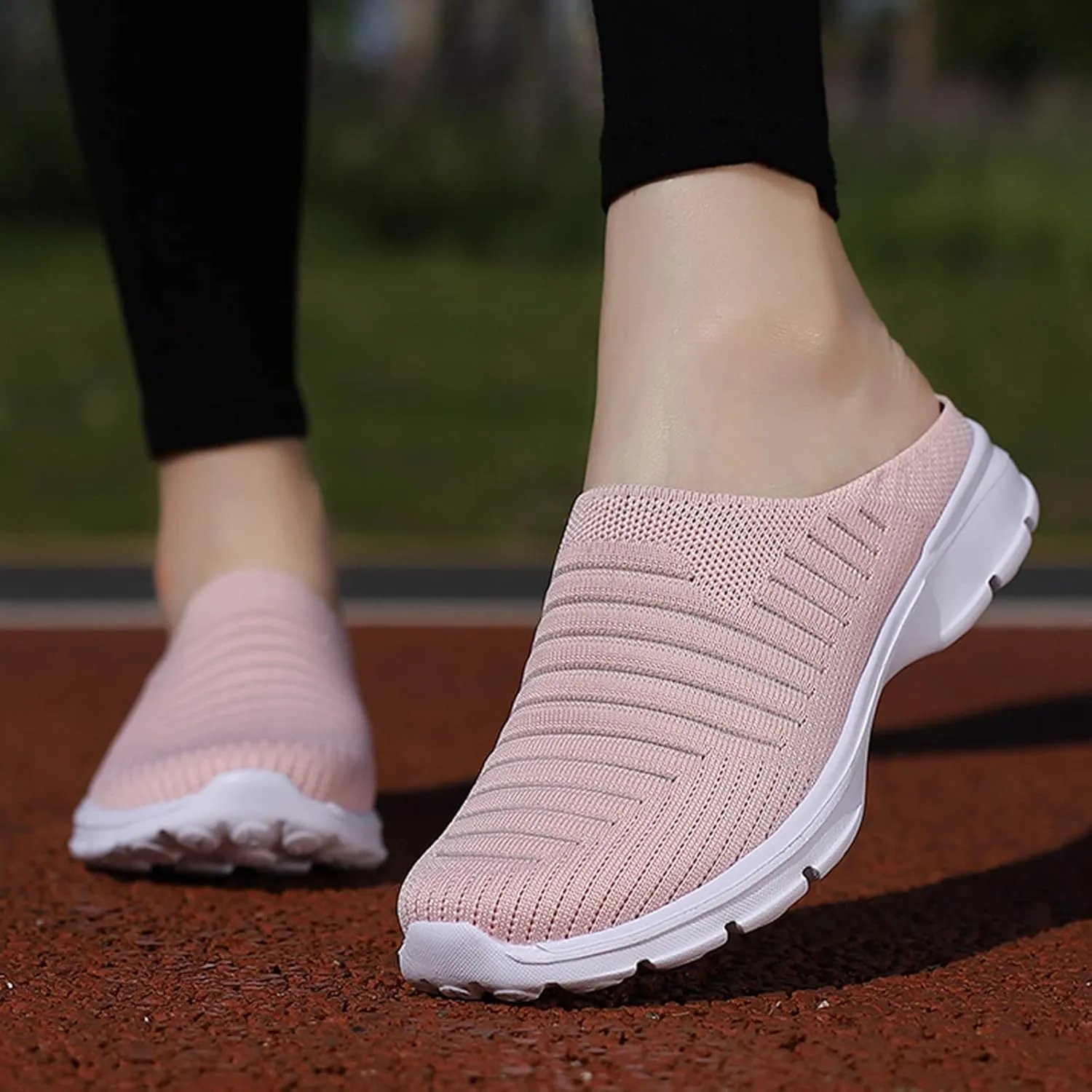 Womens Slip On Sneakers Casual Comfortable Walking Shoes Lightweight Canvas Flats Breathable Mesh Non Slip Loafers