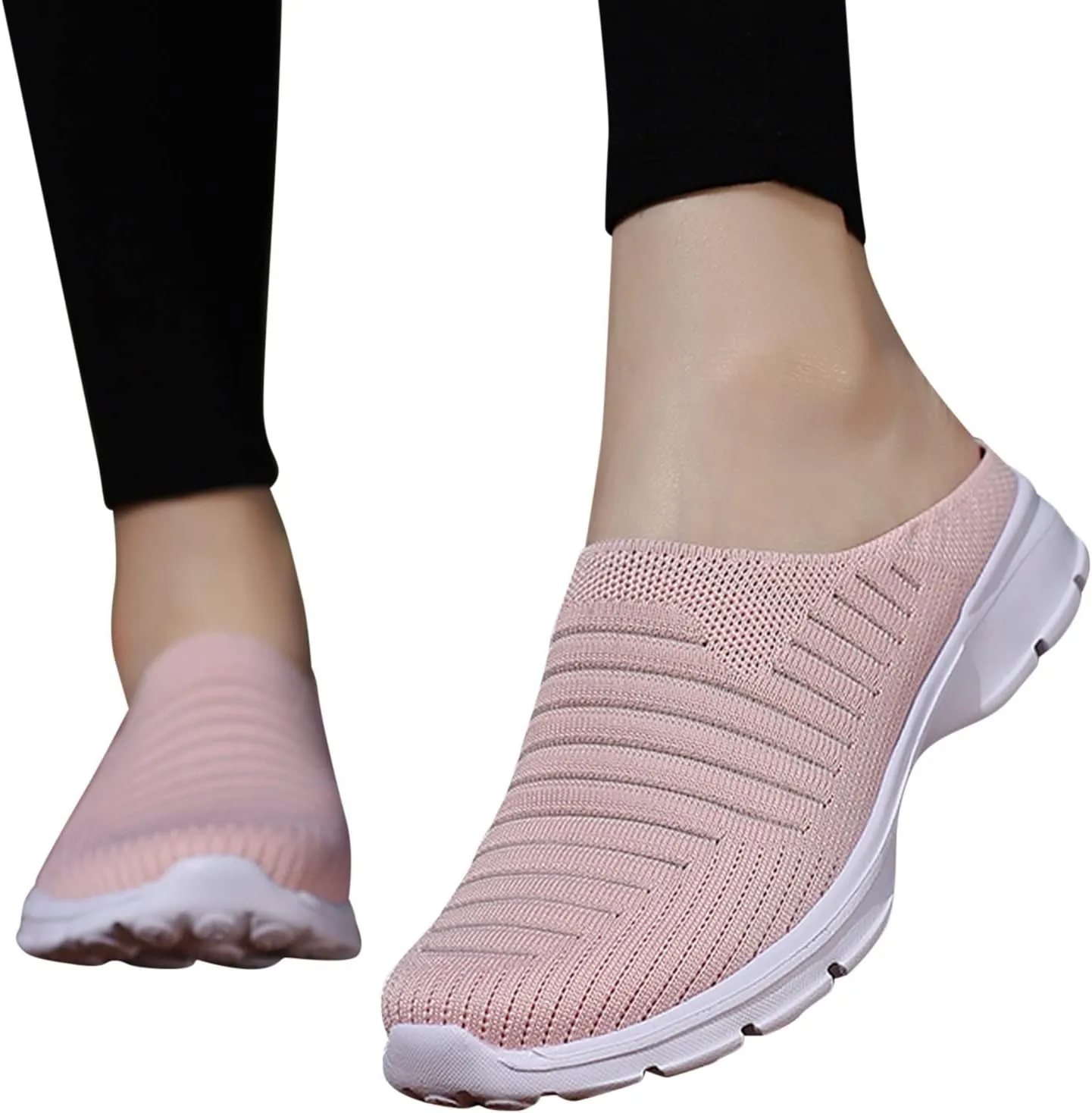 Womens Slip On Sneakers Casual Comfortable Walking Shoes Lightweight Canvas Flats Breathable Mesh Non Slip Loafers