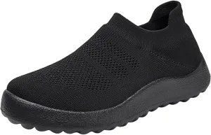 Womens Slip On Walking Shoes Non Slip Running Shoes Running Shoes for Women Mesh Breathable Men's Casual Shoes Dress Sneakers Platform Tennis Shoe Trainers Shoe