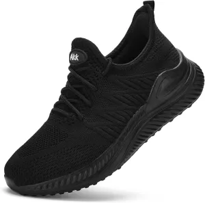 Womens Walking Tennis Shoes - Slip On Memory Foam Lightweight Casual Sneakers for Gym Travel Work