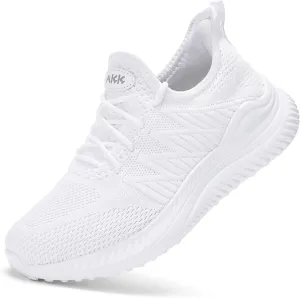 Womens Walking Tennis Shoes - Slip On Memory Foam Lightweight Casual Sneakers for Gym Travel Work