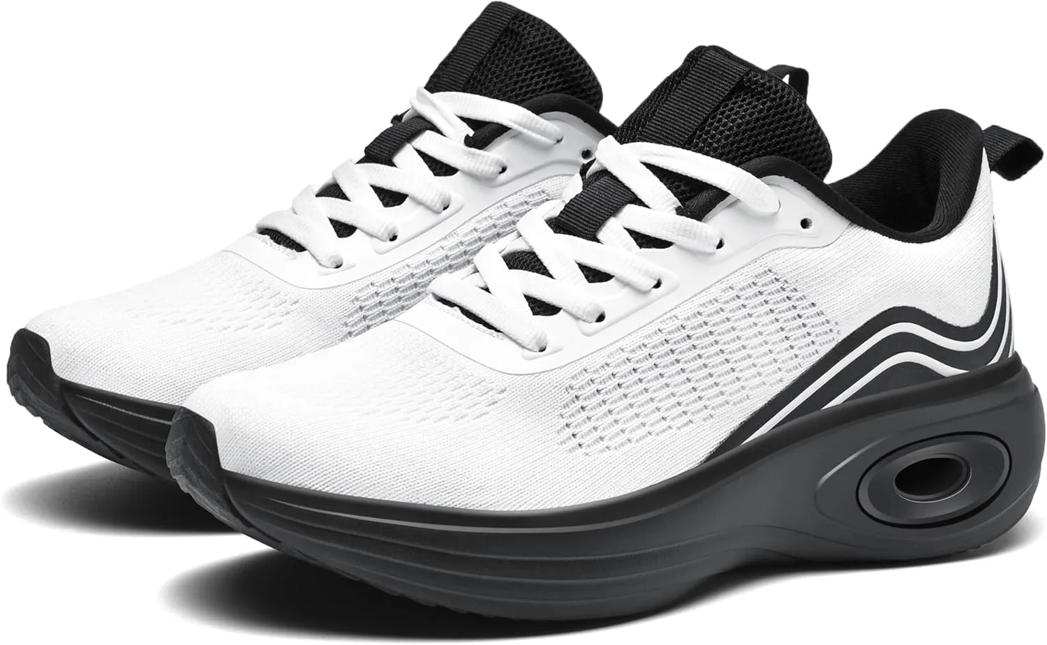 Wondamo Women's Walking Running Shoes Cushioning Lightweight Athletic Shoes Comfortable Supportive Non Slip Tennis Gym Workout Trainning Sneakers