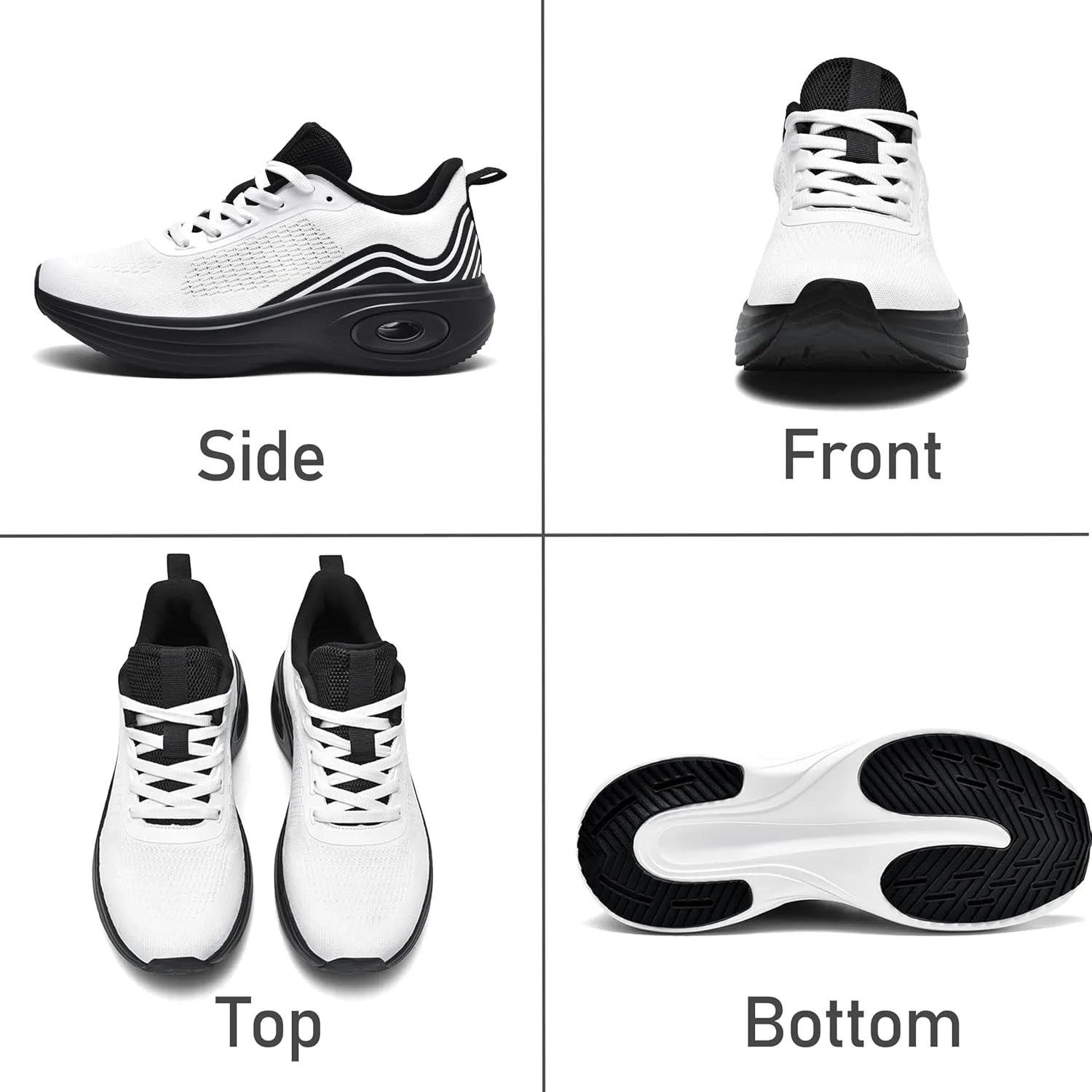 Wondamo Women's Walking Running Shoes Cushioning Lightweight Athletic Shoes Comfortable Supportive Non Slip Tennis Gym Workout Trainning Sneakers