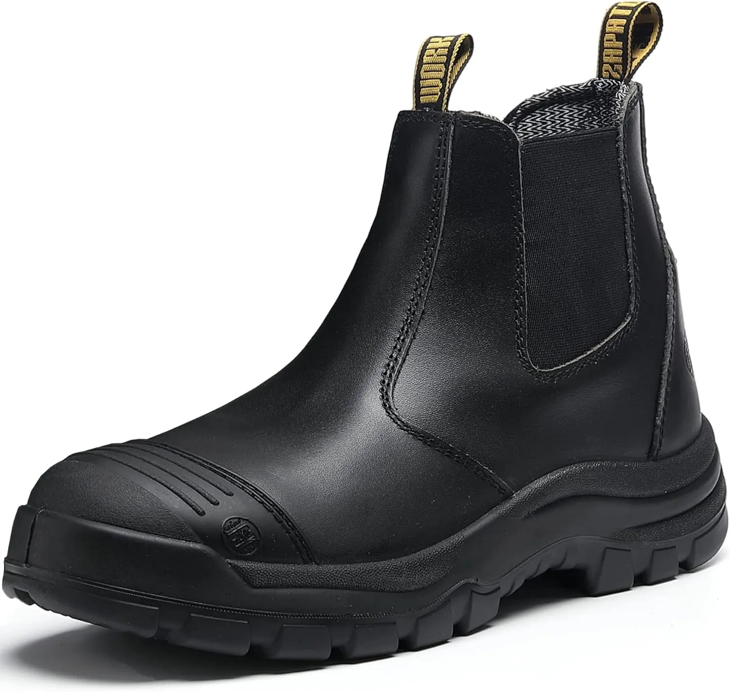 Work Boots for Men, Composite/Soft Toe Waterproof Working Boots, Slip Resistant Anti-Static Slip-on Safety Working Shoes 8 9 10 11 12 13