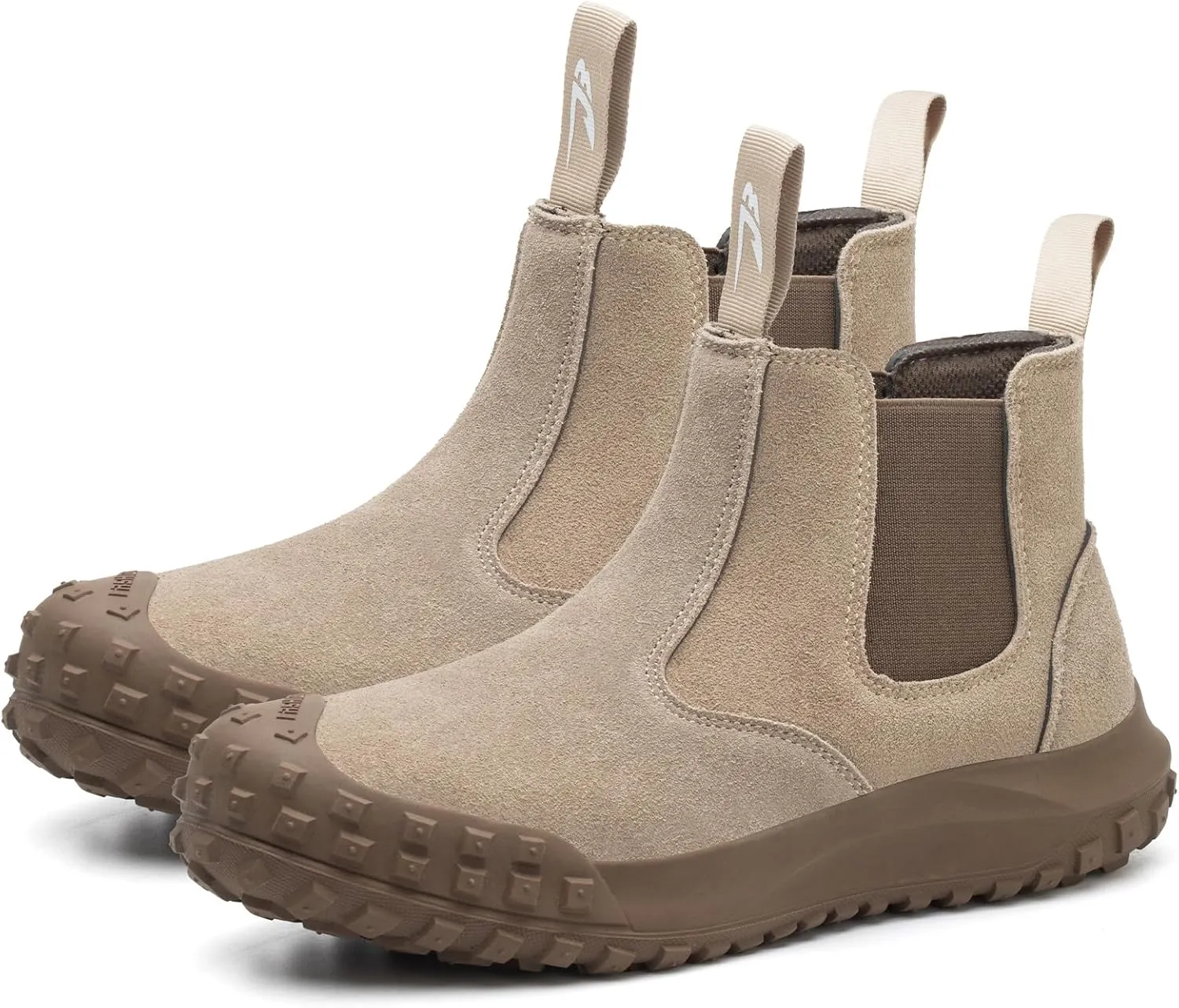 Work Boots for Men Slip On Welding Boots for Men Indestructible Steel Toe Boots Men's Steel Toe Shoes Fireproof Safety Toe Shoes Construction Boots for Welder Men's Work Shoes.
