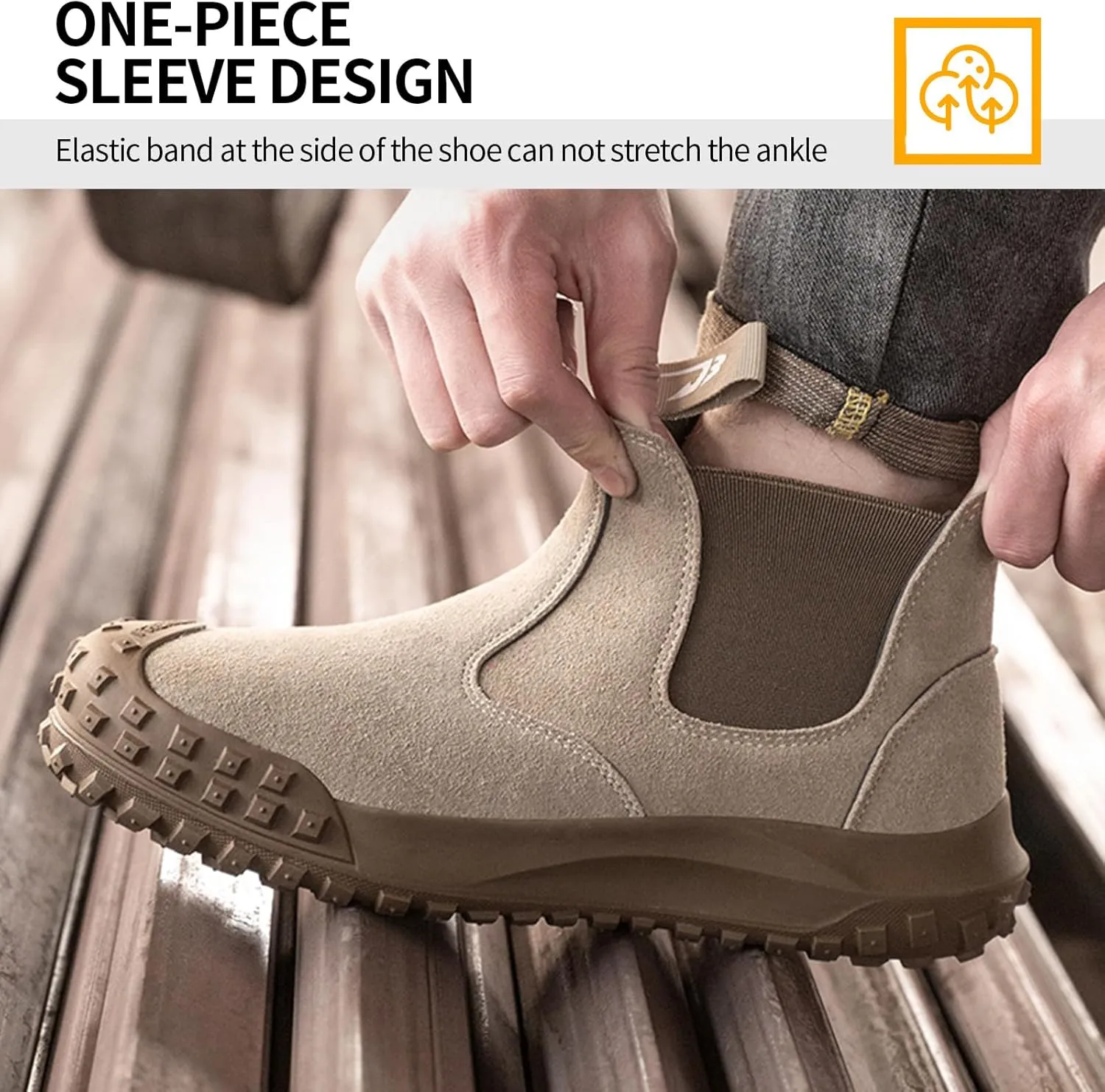 Work Boots for Men Slip On Welding Boots for Men Indestructible Steel Toe Boots Men's Steel Toe Shoes Fireproof Safety Toe Shoes Construction Boots for Welder Men's Work Shoes.